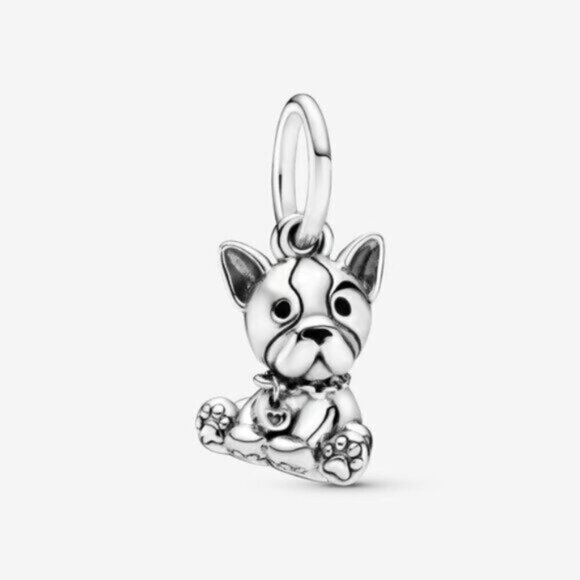 Pandora Bulldog Puppy Charm - Picture 1 of 6